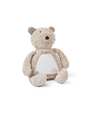 SMALLSTUFF Activity Bear W. Mirror Wool Bouclé Nature