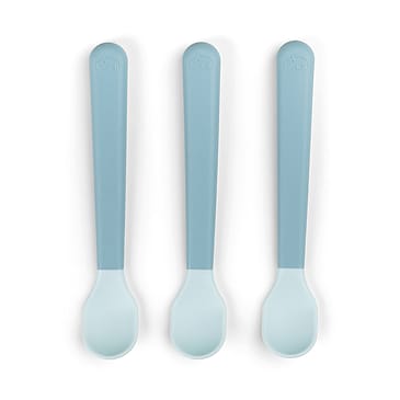 Done by Deer Foodie Easy-Grip Baby Spoon 3-Pack Blå