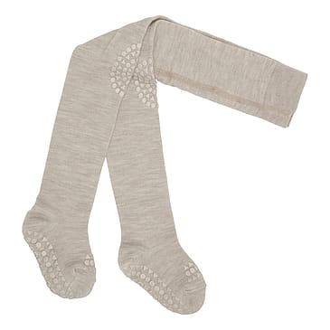 GoBabyGo Kravle Strømpebukser Merino Uld Sand 12-18 mdr.