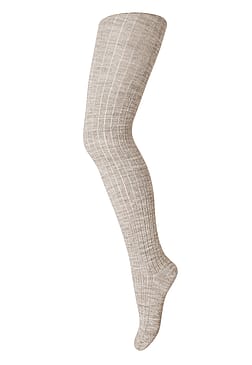 mp Kids Wool Rib Tights Light Brown Melange 60