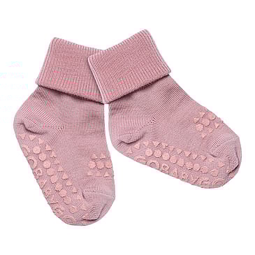 GoBabyGo Kravle Strømpe Merino Uld Rose Blush 20-22