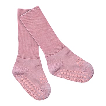 GoBabyGo Kravle Strømpebukser Merino Uld Rose Blush 27-30