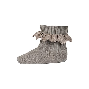 MPkids Lea Socks - Lace Light Brown Melange 15/16