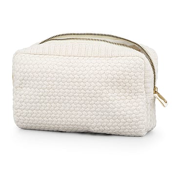 Cam Cam Copenhagen Knitted Toiletry Bag P91 Off-White / Capri