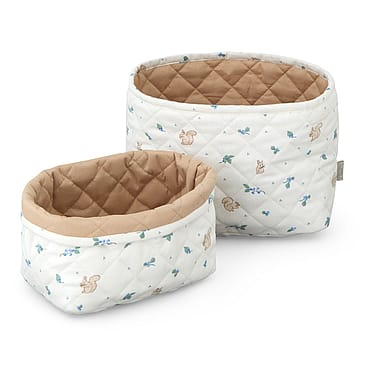 Cam Cam Copenhagen Quilted Storage Basket, Set of Two P99 Blueberries
