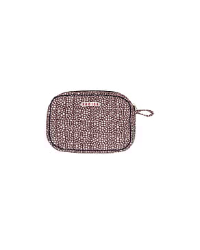 HABIBA Autumn Leaf Makeup Clutch Burgundy