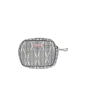 HABIBA Amina Ikat Makeup Clutch Indigo