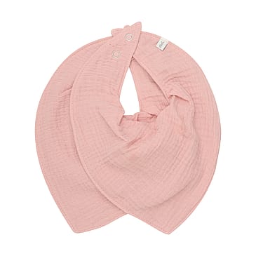 Pippi Bib Muslin 2-pak Rose Tan
