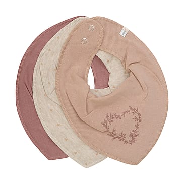 Pippi Bandana Bib Uni -AOP 3-pak Burlwood