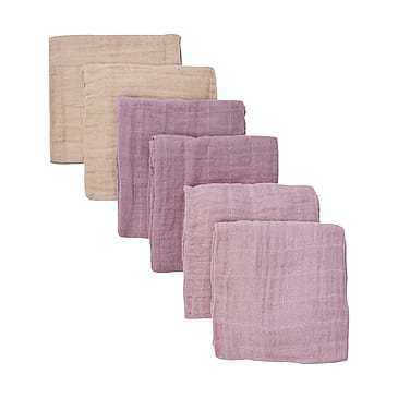 Pippi Cloth Muslin 6-pak Quail 65x65 cm