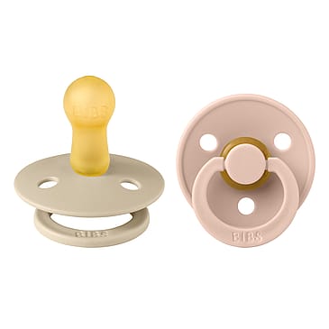 BIBS De Lux Sut 2-pak Vanilla/ Blush Str. 2