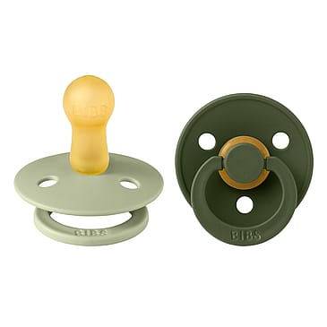 BIBS Colour Sut Rund Latex 2-pak Sage/Hunter Green Str. 2
