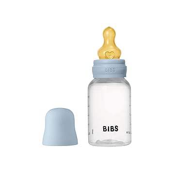 BIBS Sutteflaske Slow Flow Latex Baby Blue 150 ml