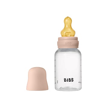 BIBS Sutteflaske Slow Flow Latex Blush 150 ml