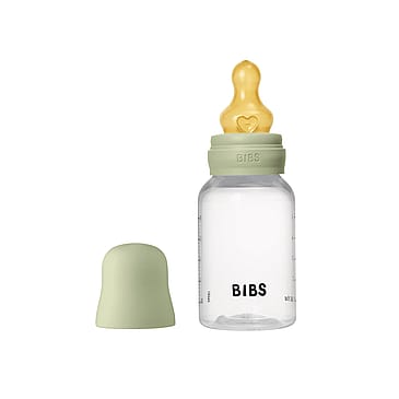 BIBS Sutteflaske Slow Flow Latex Sage 150 ml