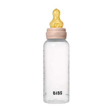 BIBS Sutteflaske Medium Flow Latex Blush 270 ml