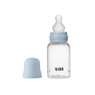 BIBS Sutteflaske Slow Flow Silikone Baby Blue 150 ml