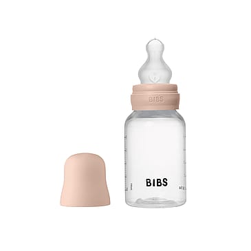 BIBS Sutteflaske Slow Flow Silikone Blush 150 ml