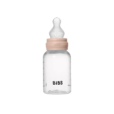 BIBS Sutteflaske Slow Flow Silikone Blush 150 ml