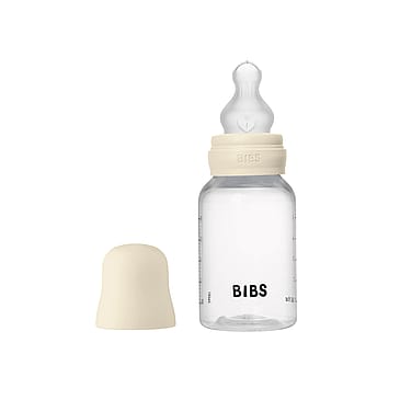 BIBS Sutteflaske Slow Flow Silikone Ivory 150 ml