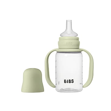 BIBS Baby Sippy Bottle Spout Silicone Sage 150 ml