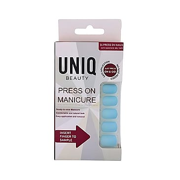 UNIQ Click On / Press On Negle 24 stk. Baby Blue