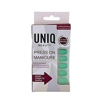 UNIQ Click On / Press On Negle 24 stk. Mint Green