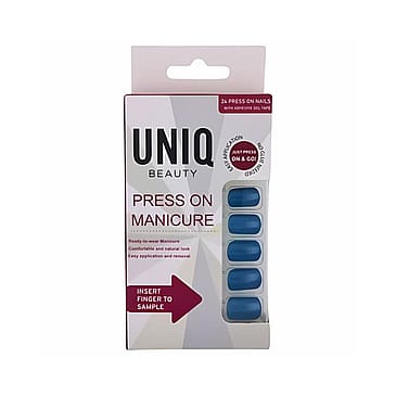 UNIQ Click On / Press On Negle 24 stk. Navy Blue