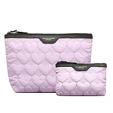 Gillian Jones Traincase m. 2 Rum Purple hearts