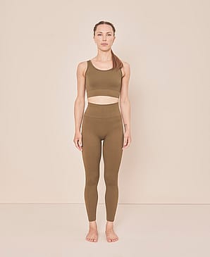 Moonchild Soft Rib Seamless Legging Olive