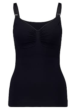 Carriwell Sømløs Ammetop med Shapewear Sort S