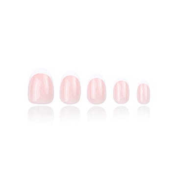 DUFFBEAUTY Instant Pro Press-on Manicure Classic French, Short Almond