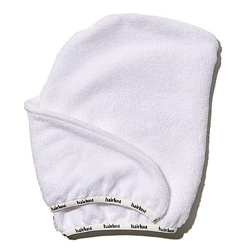 Hairlust Bamboo Hair Towel Wrap Hvid