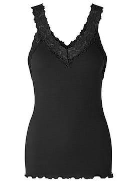 Rosemunde RWBernadine Organic Cotton SL Lace Top Black XS