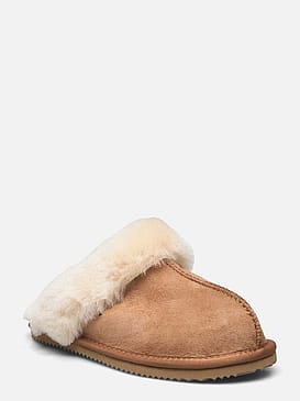 Rosemunde Shearling Reversed Slippers Almond 40