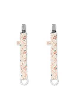 Konges Sløjd Pacifier Strap 2-Pak Fleur Decor