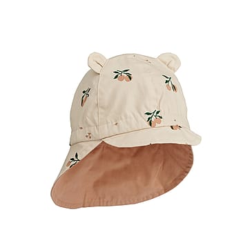 LIEWOOD Gorm Reversible Sun Hat With Ears Peach Seashell / Pale Tuscany 3-4 År