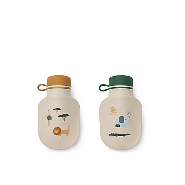 LIEWOOD Lizzie Smoothie Bottle 2-Pack Safari Sandy Mix