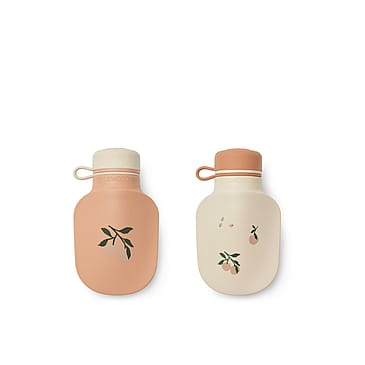 LIEWOOD Lizzie Smoothie Bottle 2-Pack Peach / Sea Shell