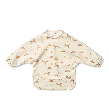 LIEWOOD Merle Printed Cape Bib Dream / Ecru