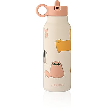 LIEWOOD Falk Water Bottle Cats and Dogs / Sandy 350 ml