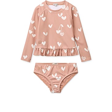 LIEWOOD Dagny Svømmesæt Sweethearts / Pale tuscany Str. 104