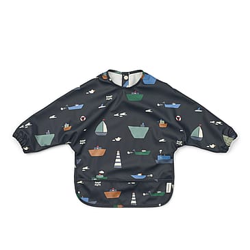 LIEWOOD Merle hagesmæk med kappe og print Classic navy Onesize