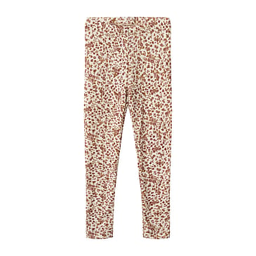 WHEAT Wool Leggings Agi Rose Flowers Str 104/4 år