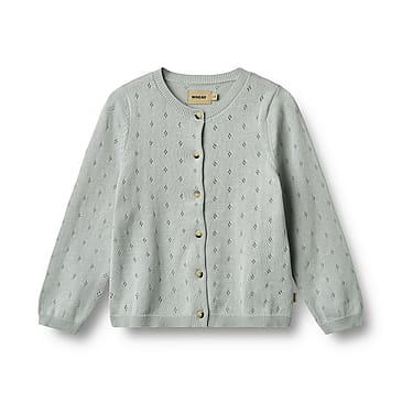 WHEAT Knit Cardigan Maia Soft Blue Str 128/8 år