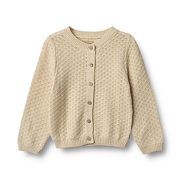 WHEAT Knit Cardigan Magnella Sandshell Str 104/4 år