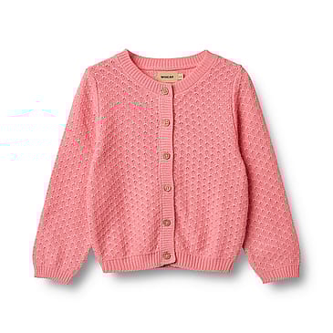WHEAT Knit Cardigan Magnella Flamingo Pink Str 116/6 år
