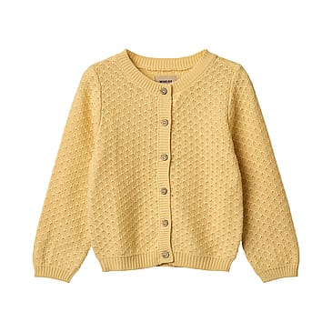 WHEAT Knit Cardigan Magnella Golden Yellow Str 140/10 år