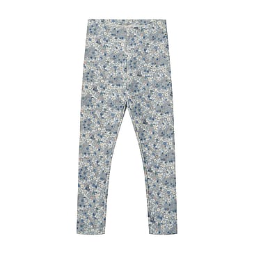 WHEAT Jersey Legggings Jules Blue Summer Flowers Str 128/8 år