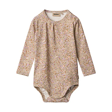 WHEAT Body Long Sleeve Liv Lilac Flower Meadow Str 92/2 år